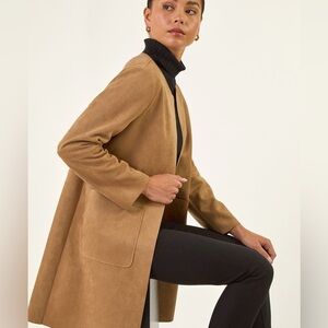 Nygard Coat Jacket - Faux Suede - Dust Pink Color - size XL